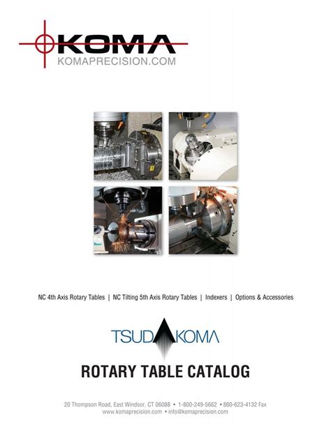 koma rotary table catalog